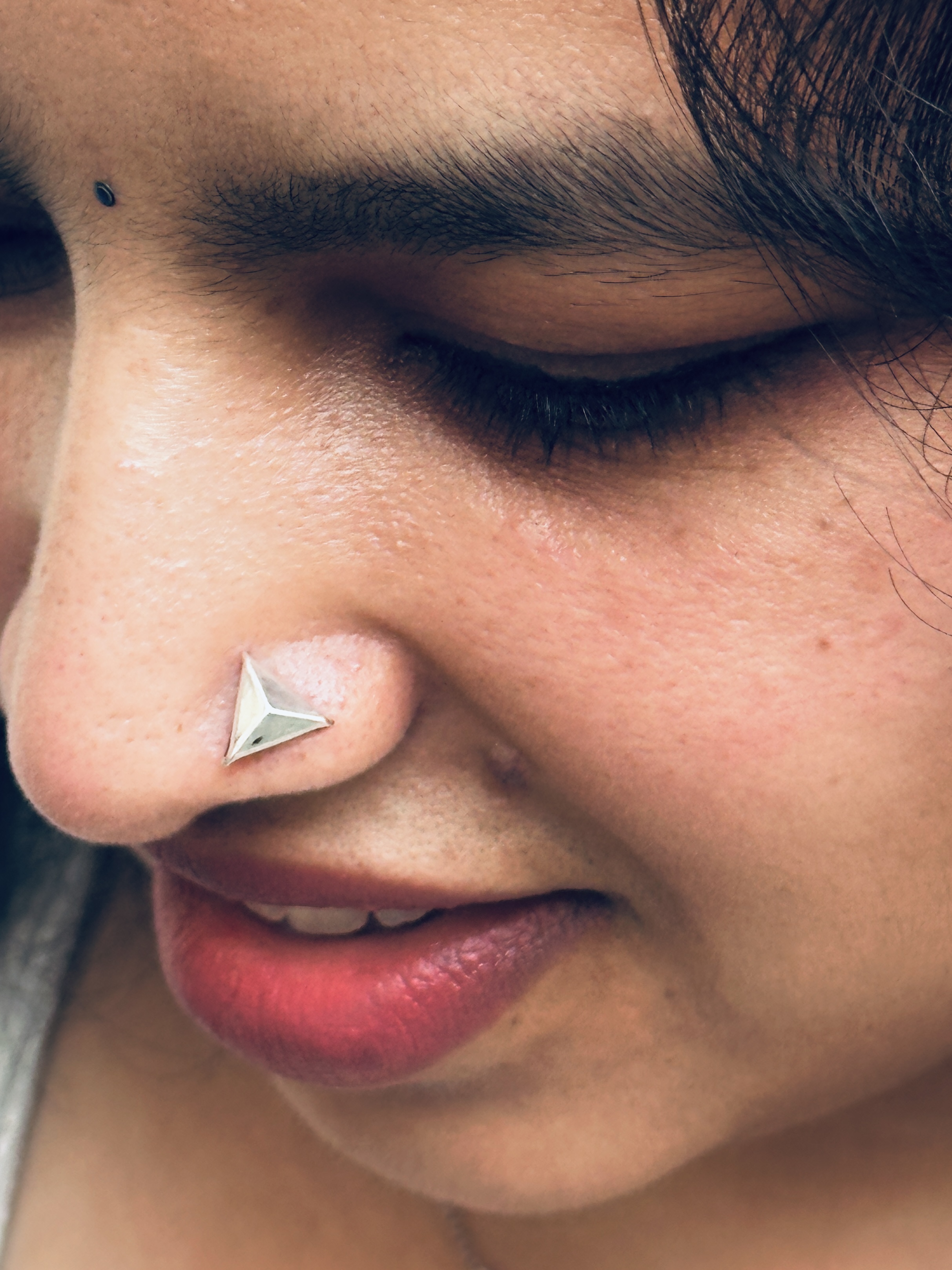 unique 925 Sterling Silver Nose Pin